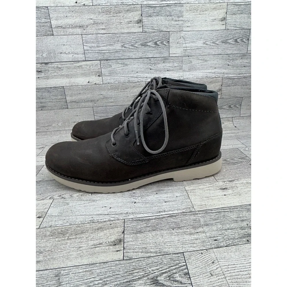 Teva Durban‎ Mens Dark Brown Leather Chukka Boots Size 11 1008302